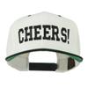 Cheers Embroidered Snapback Cap - Natural Black OSFM view 1