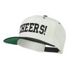 Cheers Embroidered Snapback Cap - Natural Black OSFM view 2