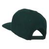Canada Maple Leaf Embroidered Flat Bill Cap - Spruce OSFM Green view 3