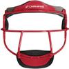 CHAMPRO womens The Grill Defensive Fielder's Protective Steel Frame Softball Face Mask , Scarlet, Adult view 1