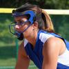 CHAMPRO womens The Grill Defensive Fielder's Protective Steel Frame Softball Face Mask , Scarlet, Adult view 4