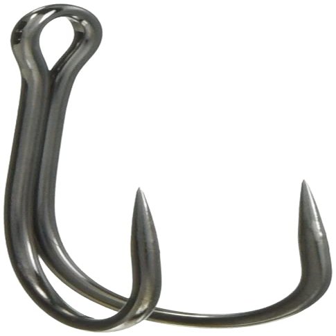 Gamakatsu 68313 Double Hook, Gousouga, No. 6/0MH, 2 Pieces, NS Black