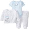 Absorba Baby-Boys Newborn B 3 Piece Jacket Set Puppy, White, 6-9 Months view 1