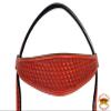 HILASON Western Horse Headstall Genuine American Leather Basket Weave Mahogany | Bridle view 3