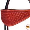 HILASON Western Horse Headstall Genuine American Leather Basket Weave Mahogany | Bridle view 4