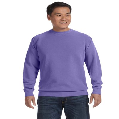9.5 oz. Garment-Dyed Fleece Crew (1566) Violet, XL