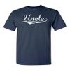 Uncle Since 2014 Proud Statement Adult Unisex T-Shirt Tee (Medium, Navy Blue) view 1