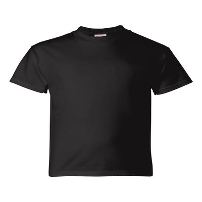 2-Pack Hanes ComfortSoft Youth Short Sleeve Tagless T-Shirt, Black, L (10/12)