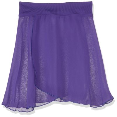 Capezio Girls Tactel Collection Pull-on Skirt, Deep Purple, 10 Years US