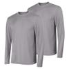 Hanes Men's Long Sleeve Cool Dri T-Shirt UPF 50+, XX-Large, 2 Pack ,Graphite view 1