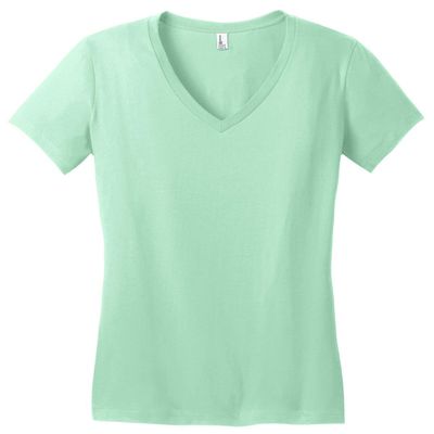 District - Juniors Very Important Tee V-Neck. DT6501 Mint