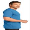 District Made Mens Perfect Weight Crew Tee. DT104 Charcoal view 4