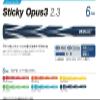 IOMIC Art Grip Series Sticky Opus3 2.3 No Backline, Coral Red x White, Coral Red x White, 1.8 oz (50 g)  2 g0.60B view 2