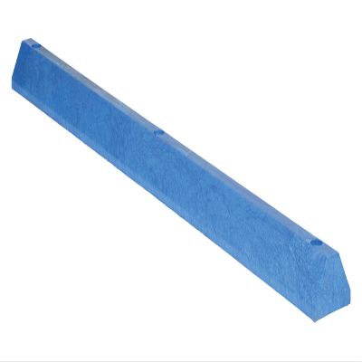 72" Recycled Plastic Car Stop Blue