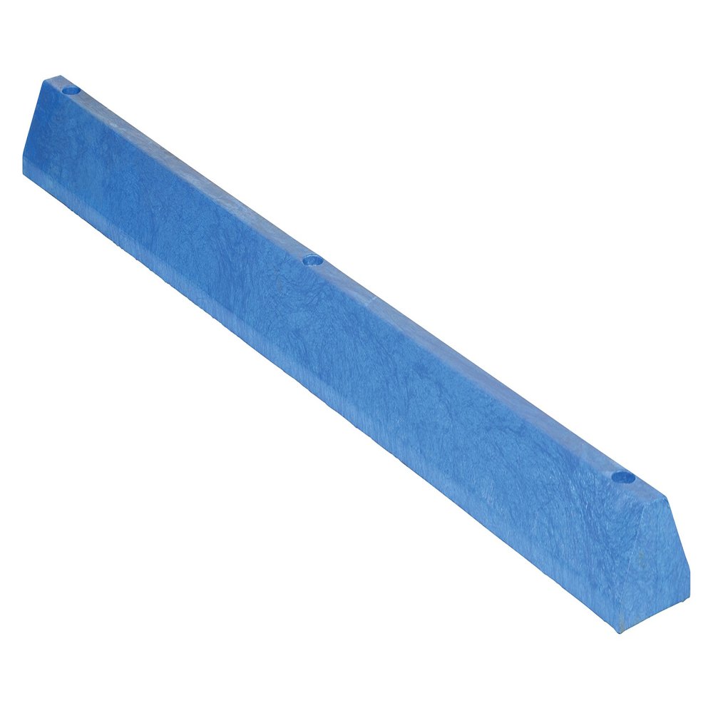 72" Recycled Plastic Car Stop Blue