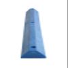 72" Recycled Plastic Car Stop Blue view 3
