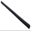 120x4 Extruded Rubber Fender Bump. view 1