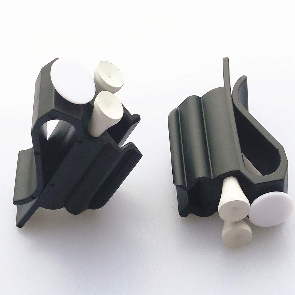 2pcs Golf Bag Clip On Putter Clamp Holder Putting Organizer Club Ball Marker