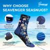 Seavenger High Cut Beach Socks with Grip Sole for Sand, Volleyball, Snorkeling, Diving, Wading (Black, X-Large) view 4