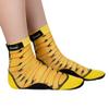 Seavenger High Cut Beach Socks with Grip Sole for Sand, Volleyball, Snorkeling, Diving, Wading (Yellow Ribbon, 3X-Large) view 2