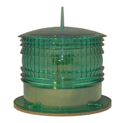 S16LF GREEN 3NM IP67 SOLAR FLASHING LED Marina Dock Barge Boat Safety Beacon Light