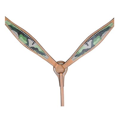 HILASON Western Horse Leather Breast Collar Camo | for Horses