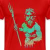 King Neptune Men's Premium T-Shirt Red view 3