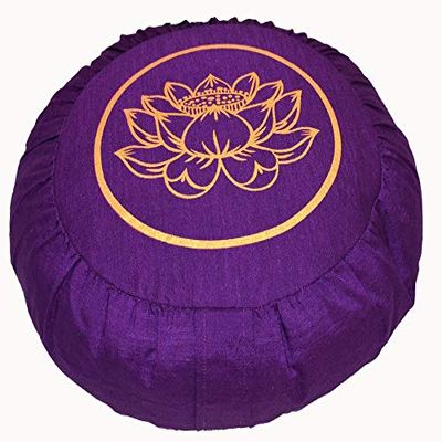 Boon Decor Meditation Cushion Zafu Lotus Enlightenment Purple