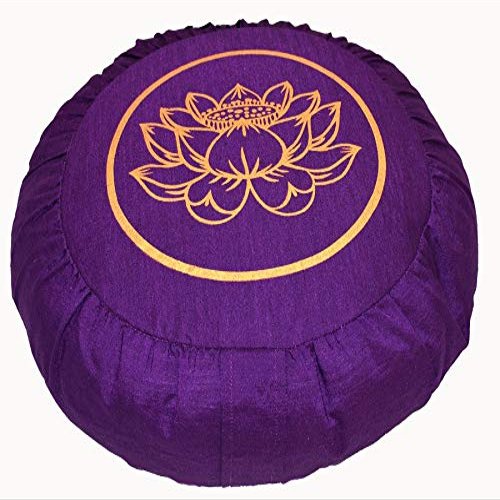 Boon Decor Meditation Cushion Zafu Lotus Enlightenment Purple