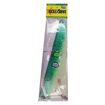 Silver Horde 5030013942 Rudder Flasher 13 Glow/Green Spatter Back, Multicolor, One Size