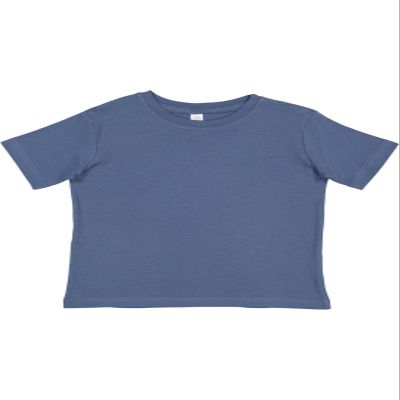 RABBIT SKINS Soft Cotton Toddler T-Shirt Boys Girls | Little Kids Tee| Blank Child Tshirt, Indigo, 2T