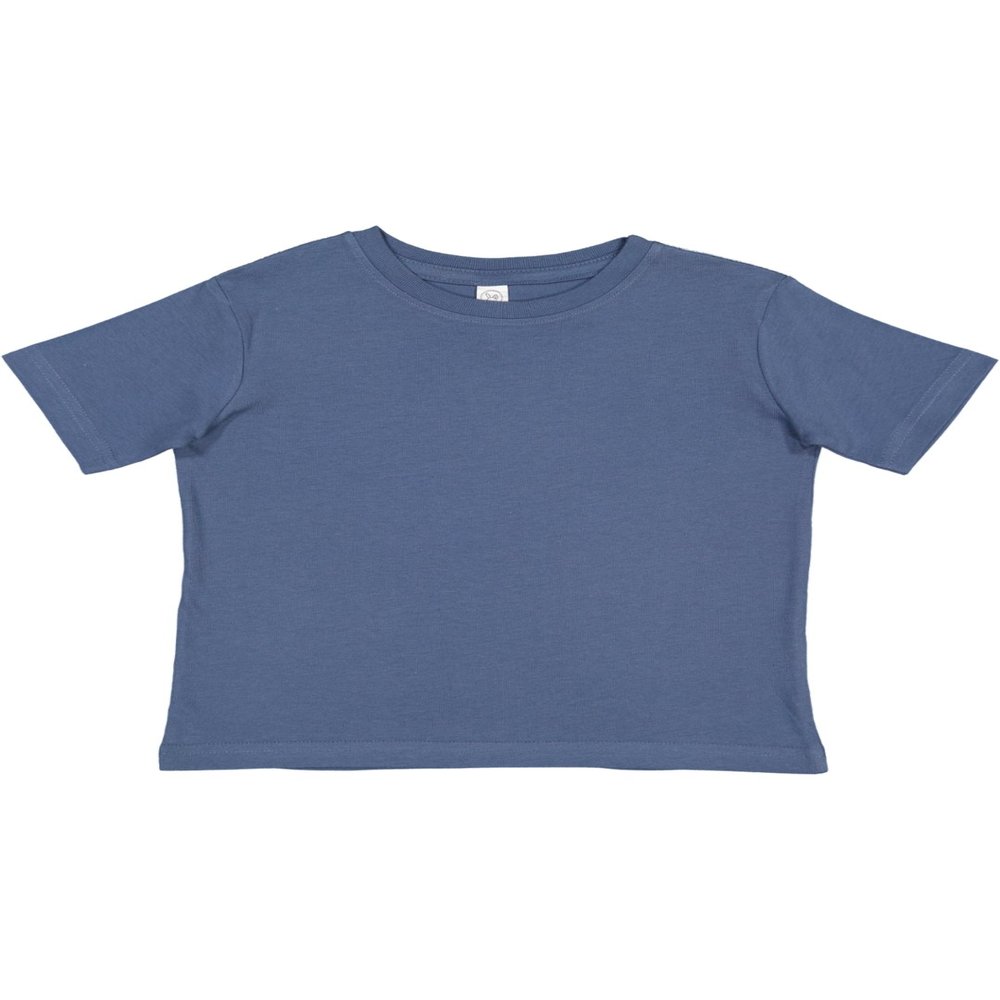 RABBIT SKINS Soft Cotton Toddler T-Shirt Boys Girls | Little Kids Tee| Blank Child Tshirt, Indigo, 2T