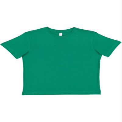 LAT Youth 100% Cotton Jersey Crew Neck Short Sleeve Tee, Kelly, Large