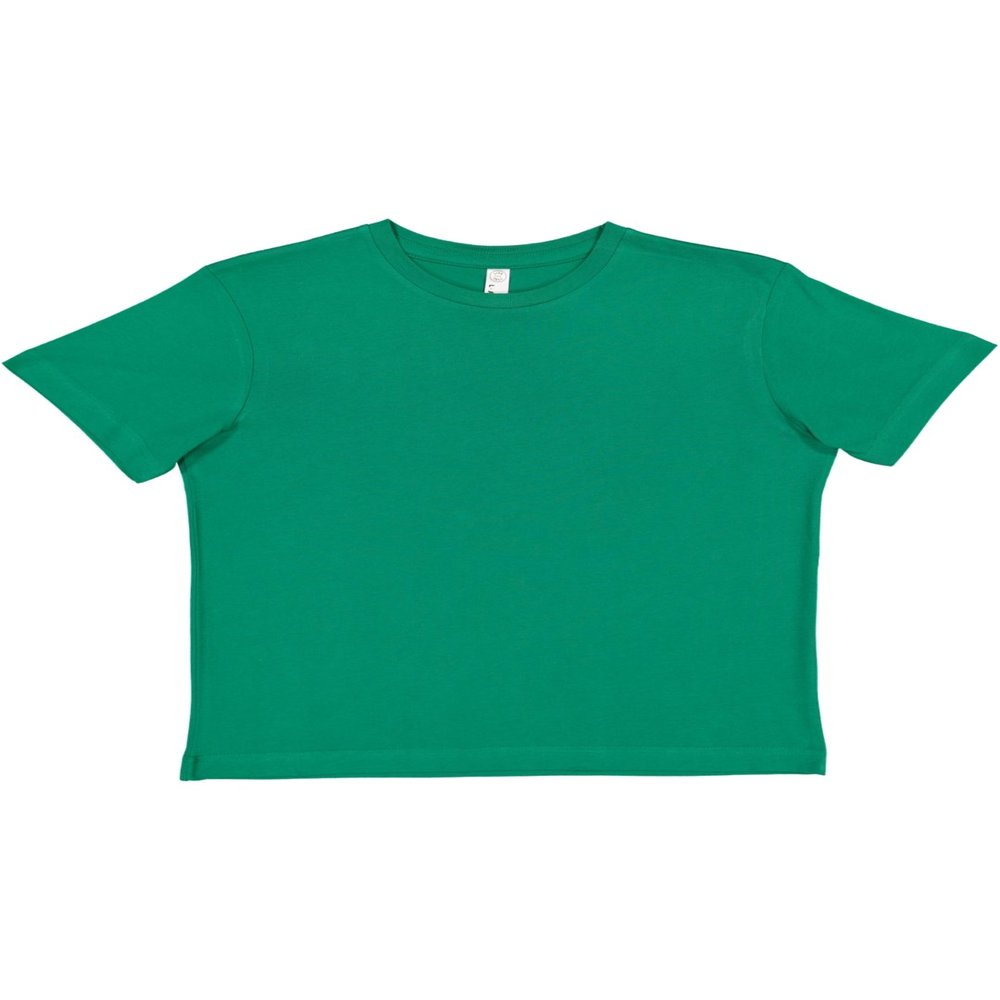 LAT Youth 100% Cotton Jersey Crew Neck Short Sleeve Tee, Kelly, Large