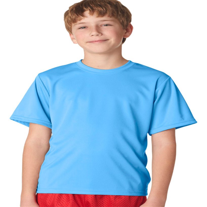 C2 Sport C5200 Youth Performance Tee, Columbia Blue, X-Small
