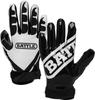 Battle Sports Ultra-Stick Wide Receiver Football Gloves - Adult & Youth Football Gloves - Adult X-Large, Black/White view 1