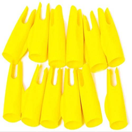 Bohning Classic Nock (12-Pack), Yellow, 11/32-Inch
