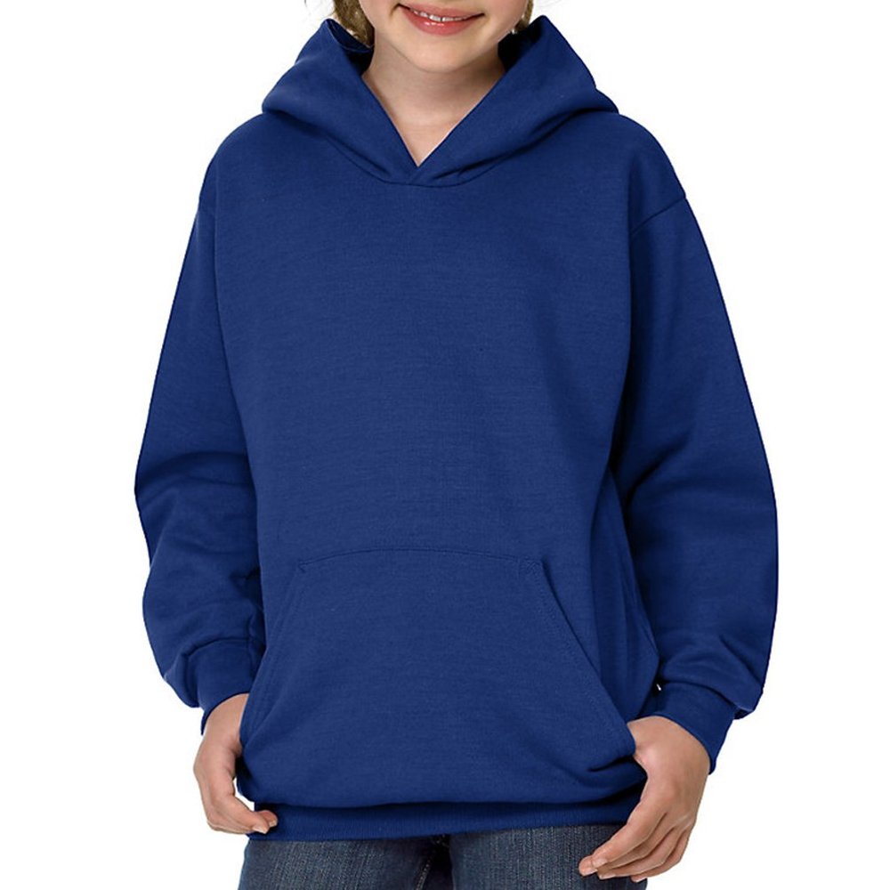 Hanes Youth Comfortblend Ecosmart Pullover Hood (Deep Royal) (XS)