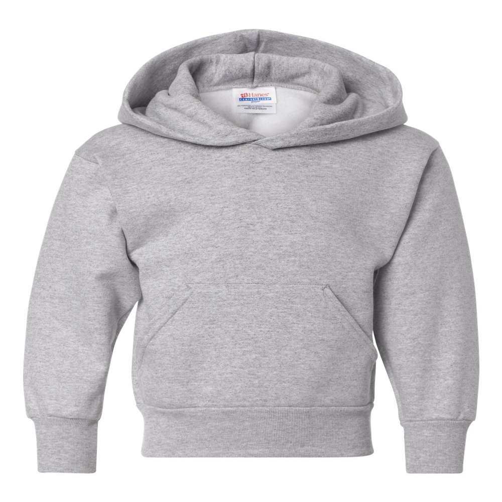 Hanes Youth Comfortblend Ecosmart Pullover Hood (Light Steel) (XL)