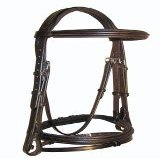 Comfort Padded Flash Bridle 3/4" Hunt Weight - black - extra full