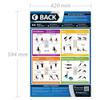 Back Exercise | Full Workout Improves Strength Training | Laminated Gym and Home Poster | Includes Online Video Training Support | Size - 594mm x 420mm (A2) | Improves Personal Fitness view 2
