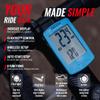 CATEYE Padrone Wireless Bike Computer  Oversized Display Cyclocomputer, Wireless Speedometer & Odometer, FlexTight Mount, Auto Start/Stop, Programmable Odometer (Blue) view 3