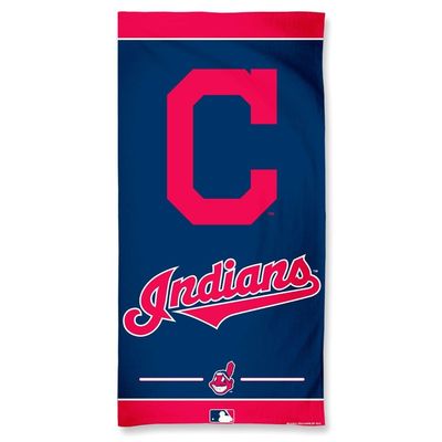 MLB Cleveland Indians Fiber Beach Towel, 9lb/30 x 60