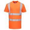 Portwest Hi-Vis T-Shirt RIS Viz Visibility Reflective Safety Work Wear Top ANSI 2, X Large Orange view 1