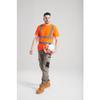 Portwest Hi-Vis T-Shirt RIS Viz Visibility Reflective Safety Work Wear Top ANSI 2, 3 XL Orange view 3