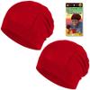 Unisex Stretchable Dreadlocks Cap  Soft, Lightweight, Durable, and Comfortable for Nighttime Wear (US, Alpha, One Size, Big, Red) view 1