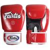 Fairtex Muay Thai Style Training Sparring Gloves, 16 oz, Red view 1