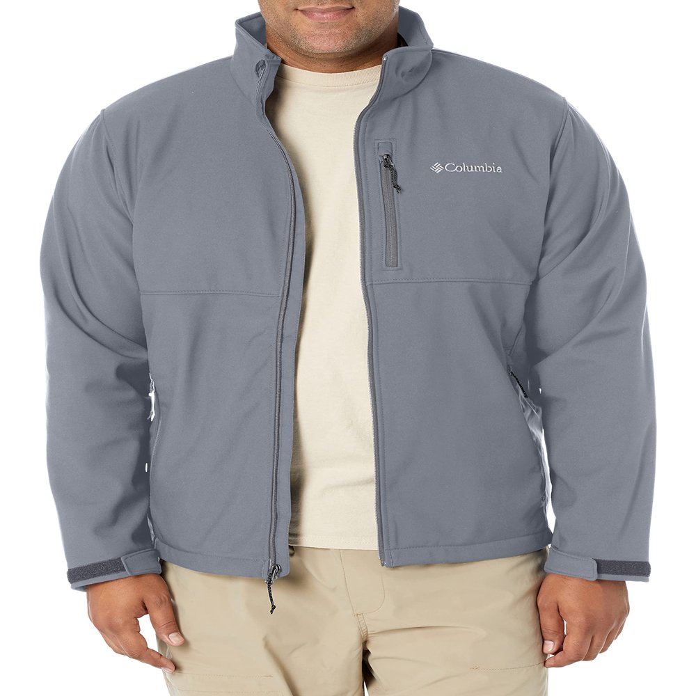Columbia Men's Ascender Softshell Front-Zip Jacket, Graphite, 4X