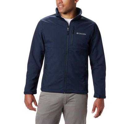 Columbia Men's Ascender Softshell Front-Zip Jacket, Collegiate Navy, 1X