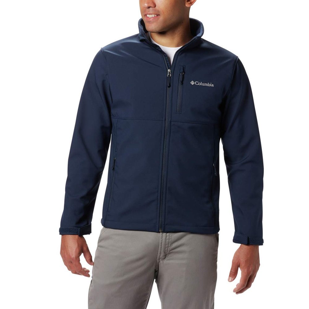 Columbia Men's Ascender Softshell Front-Zip Jacket, Collegiate Navy, 3X
